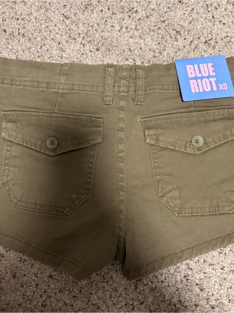 Olive Green Women's Utility Shorts